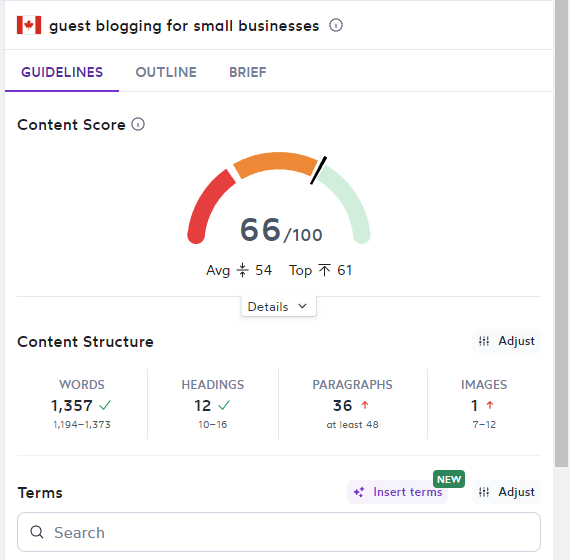 surfer seo ranking