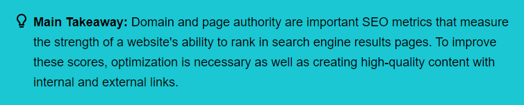 main takeaway 4 - how can i improve my domain authority?
