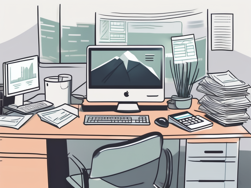 computer on desk