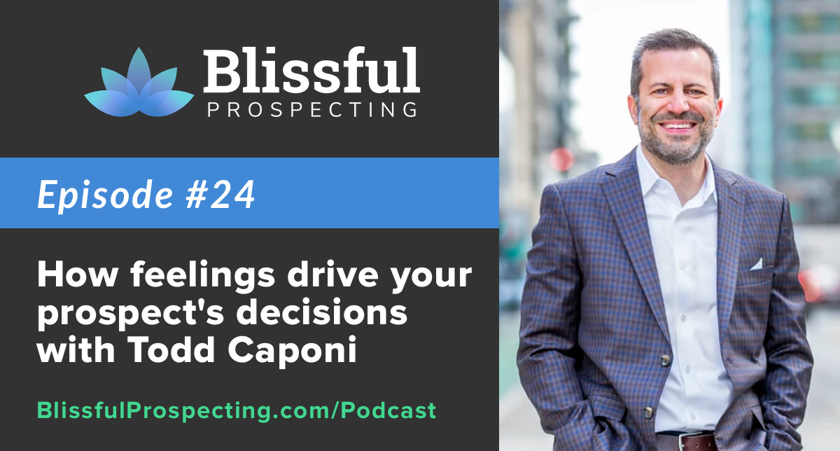 Podcast 24: How feelings drive your prospect's decisions with Todd Caponi