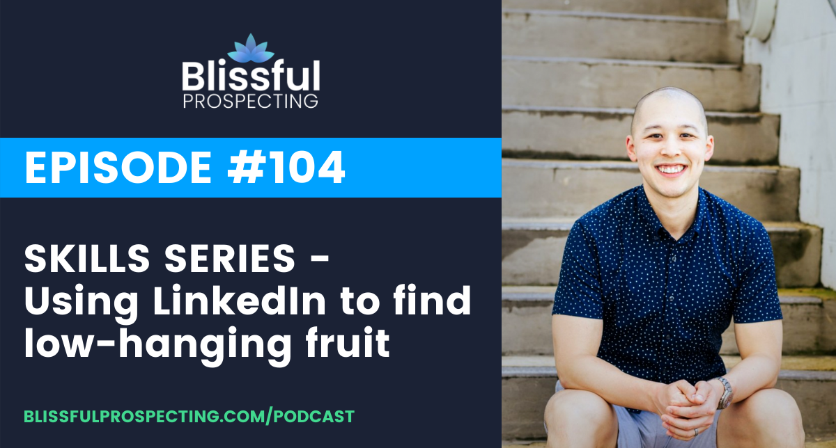 Podcast 104:  SKILLS SERIES - Using LinkedIn to find low-hanging fruit