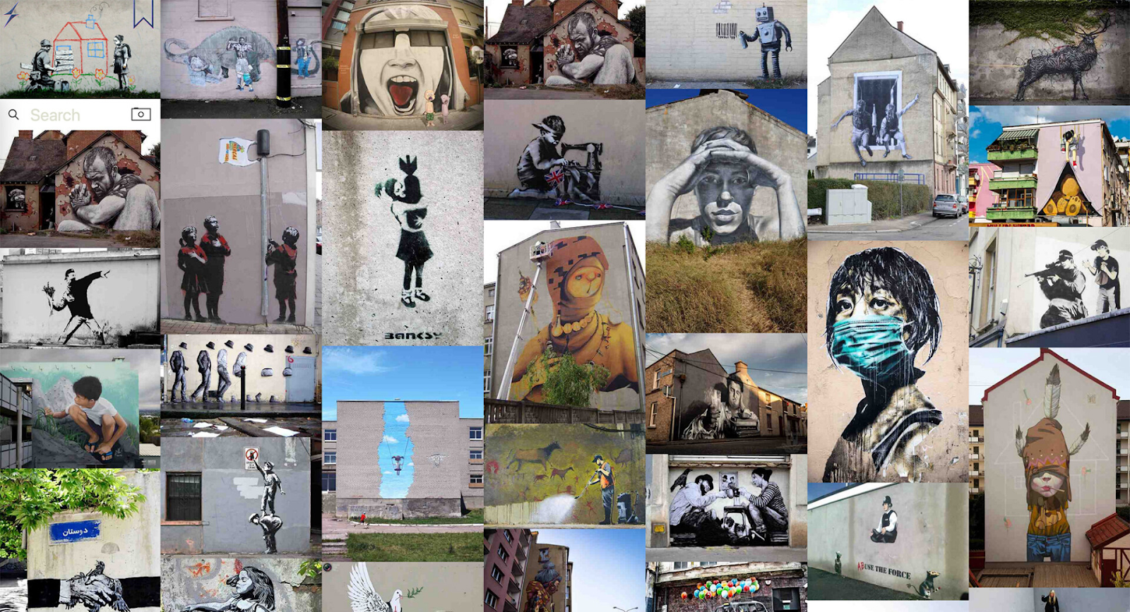 Example of visual search engine results using semantic understanding