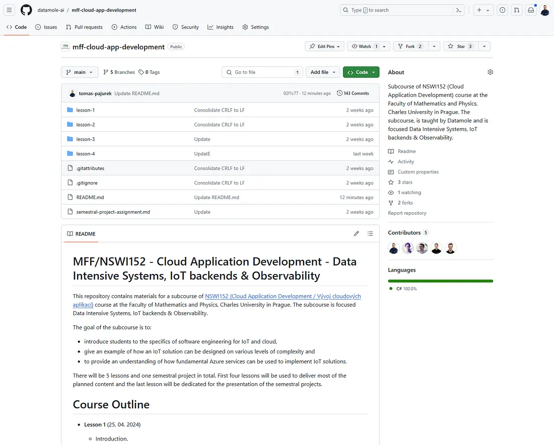 Spotflow subcourse on GitHub